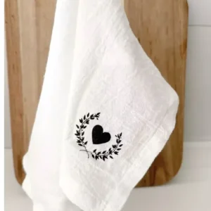 Servilletas gasa corazón - Pack x4