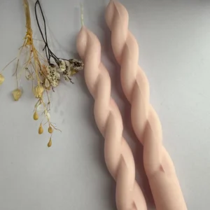 Velas candelabro torneadas